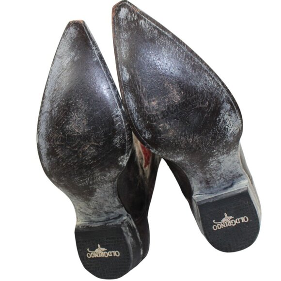 Old Gringo Americana Where Eagles Fly Inlay Western Cowboy Boot Size 8.5 - Picture 9 of 10